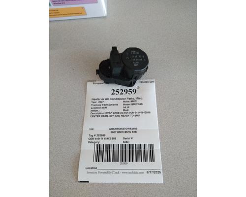 BMW BMW 525i Heater or Air Conditioner Parts, Misc.
