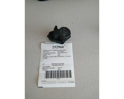 BMW BMW 525i Heater or Air Conditioner Parts, Misc.