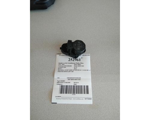 BMW BMW 525i Heater or Air Conditioner Parts, Misc.