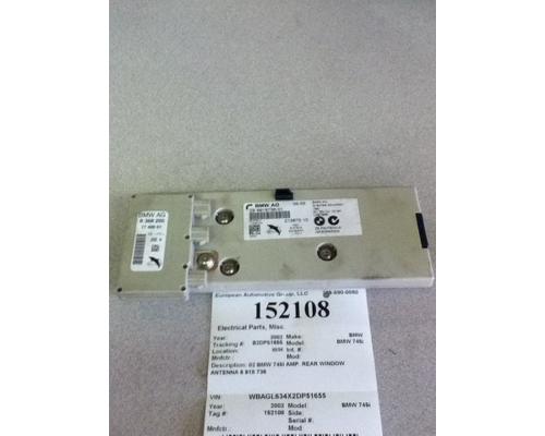BMW BMW 745i Electrical Parts, Misc.