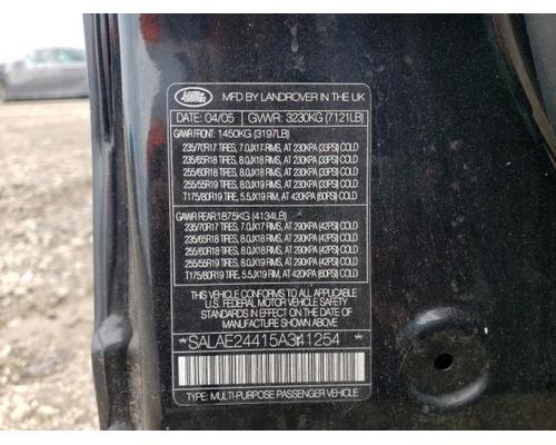 LAND ROVER LR3 Parts Cars or Trucks