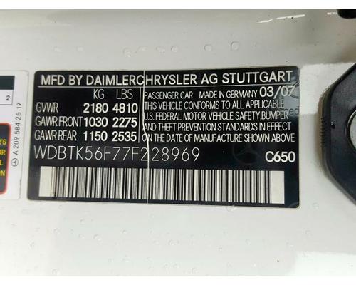 MERCEDES-BENZ MERCEDES CLK Parts Cars or Trucks