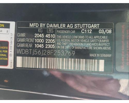 MERCEDES-BENZ MERCEDES CLK Parts Cars or Trucks