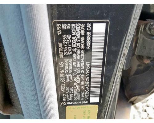 MERCEDES-BENZ MERCEDES S-CLASS Parts Cars or Trucks