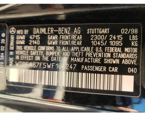 MERCEDES-BENZ MERCEDES S-CLASS Parts Cars or Trucks