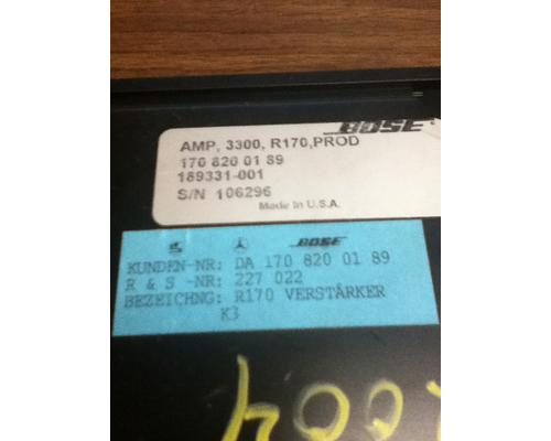 MERCEDES-BENZ MERCEDES SLK AV Equipment