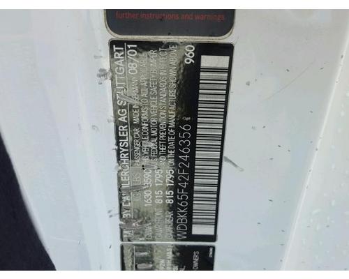 MERCEDES-BENZ MERCEDES SLK Parts Cars or Trucks