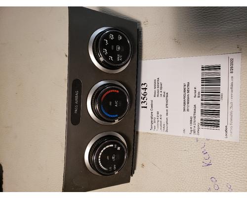 NISSAN SENTRA Temperature Control