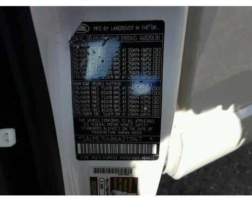 RANGE ROVER RANGE ROVER Parts Cars or Trucks